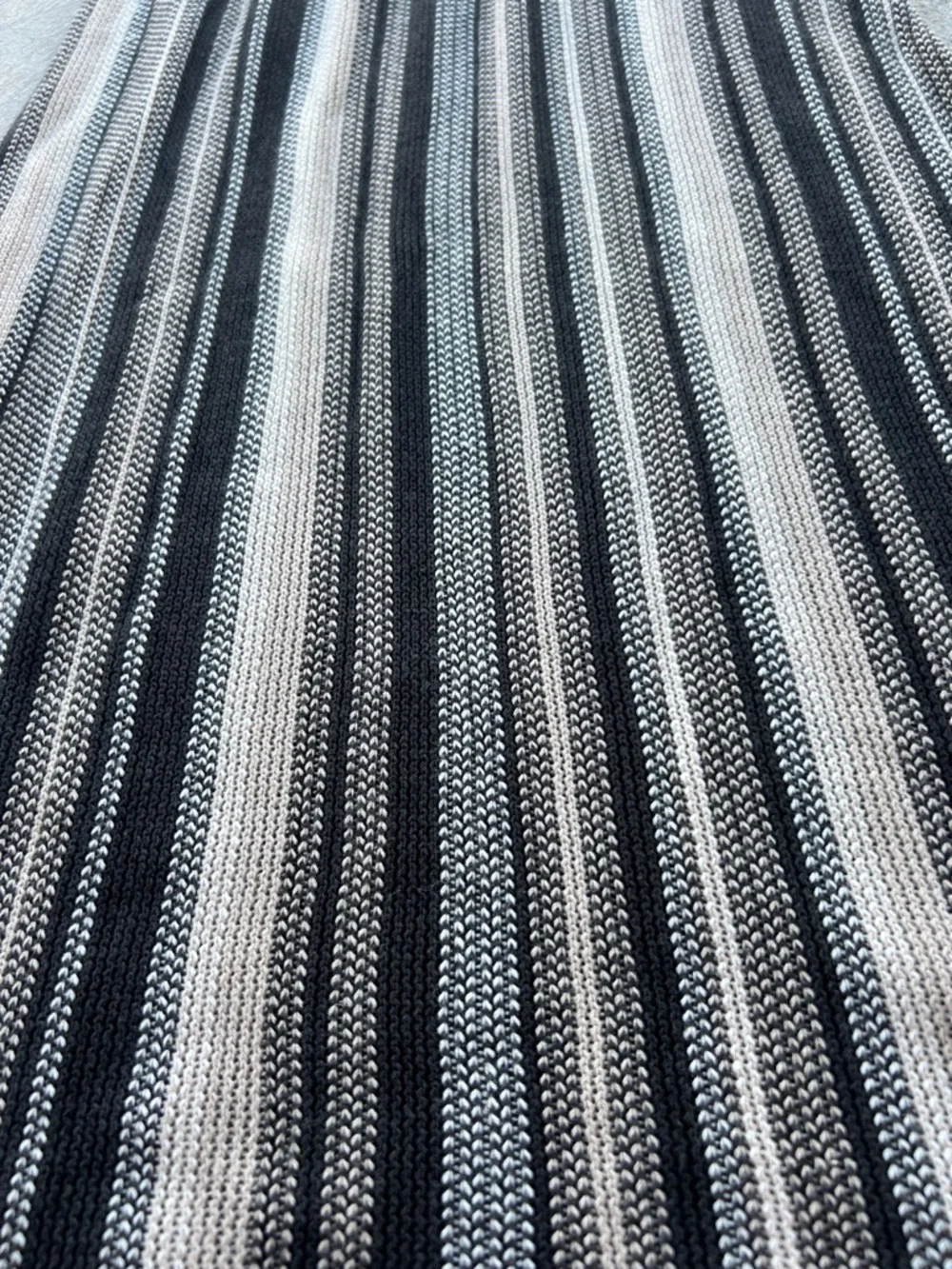 Nic + Zoe Striped Knit Dress in Black & Cream - Picture 7 of 9